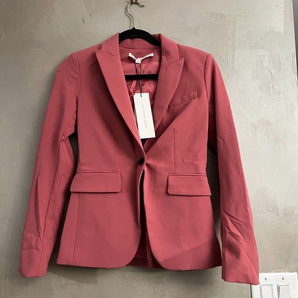 VERONICA BEARD Cutaway Dickey Blazer Jacket Mauve US 00 NEW $695